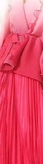 Ombre Pleated Maxi Dress