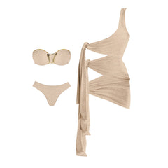 Asymmetrical Cutout One-Shoulder Swimsuit