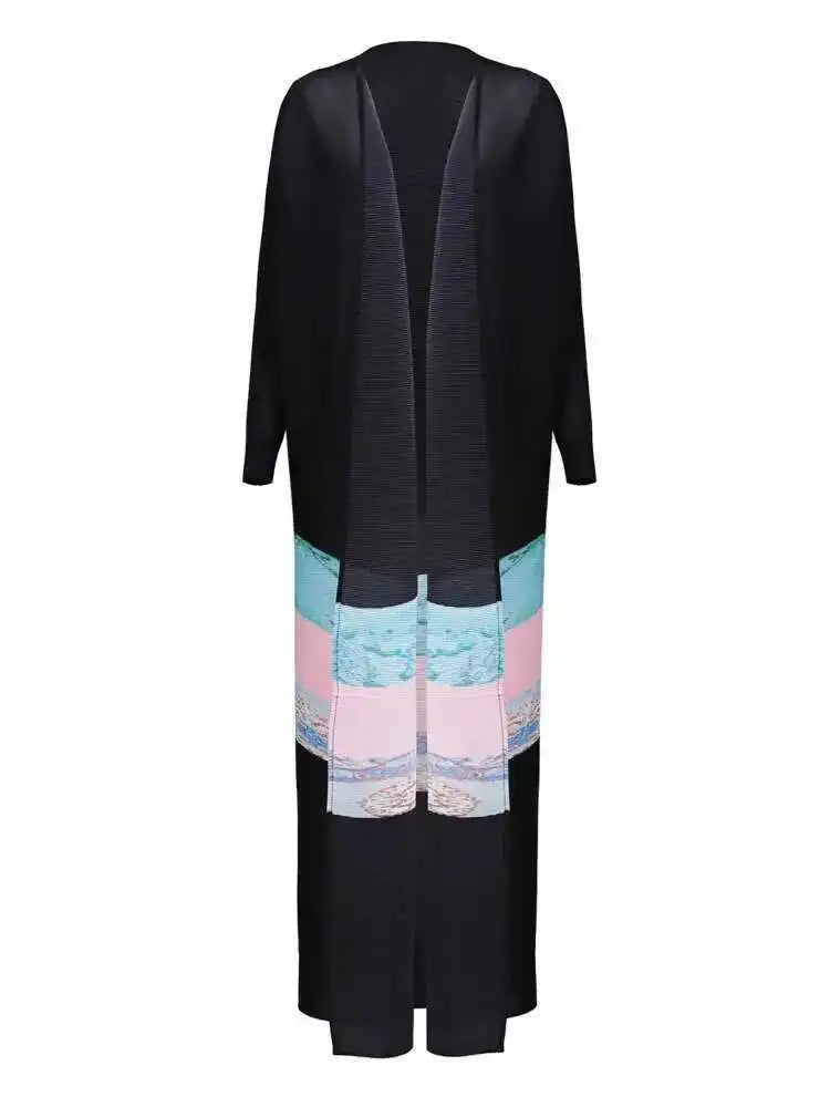 Midnight Horizon Long Cardigan Dress