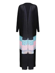 Midnight Horizon Long Cardigan Dress