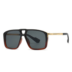 Shauna Retro Double Bridge Pilot Sunglasses