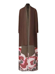 Elegant Open Front Abaya Coat