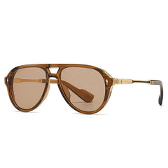 Shauna Retro Double Bridge Aviator Sunglasses