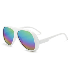 Oversized Gradient Lens Aviator Sunglasses