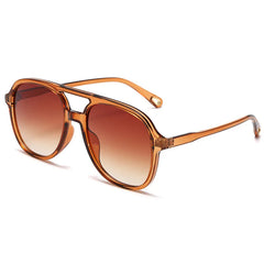 Vintage Inspired Double Bridge Pilot Sunglasses