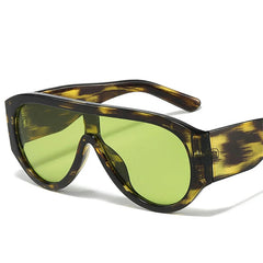 Fashion Forward Retro-Futuristic Visor Sunglasses
