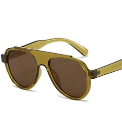 Trendy Oversized Pilot Sunglasses