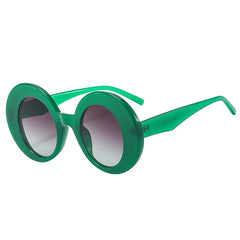 Retro Chunky Round Sunglasses