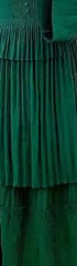 Emerald Pleated Tiered Maxi Dress
