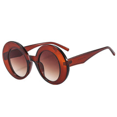 Retro Chunky Round Sunglasses