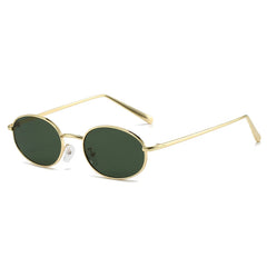Shauna Vintage Retro Oval Sunglasses