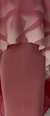 Sunset Ombre Cape Overlay Bodycon Dress