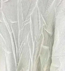 Lavender Sculpted Pleated Mesh T-shirt