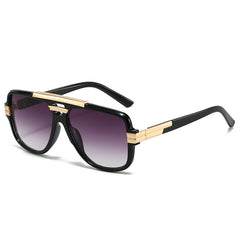 Shauna Retro Square Aviator Sunglasses