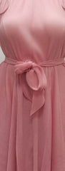 Crimson Cascade Layered Maxi Dress