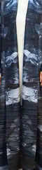 Abstract Brushstroke Pleated Maxi Dress
