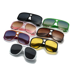 Trendy Oversized Aviator Sunglasses