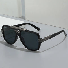 Shauna Retro Square Aviator Sunglasses