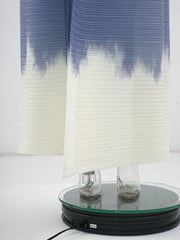 Ombre Midnight Belted Pleated Maxi Dress