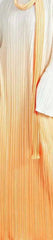 Sky‑To‑Sand Pastel Ombre Pleated Maxi Dress
