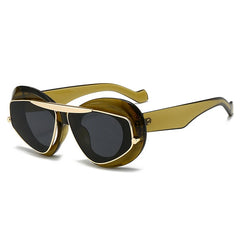 Unique Sculptural Frame Sunglasses