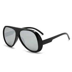 Oversized Gradient Lens Aviator Sunglasses