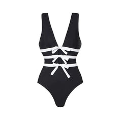 Chic Black One-Piece Swimsuit
