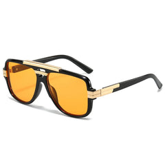 Shauna Retro Square Aviator Sunglasses