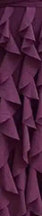 Elegant Plum Long Sleeve Ruffle Layered Maxi Dress