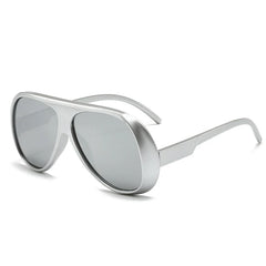 Oversized Gradient Lens Aviator Sunglasses