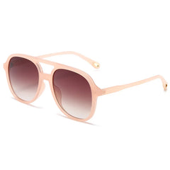 Vintage Inspired Double Bridge Pilot Sunglasses