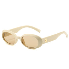 Chic Tortoise Pattern Oval Sunglasses