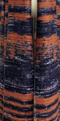 Vintage Indigo Porcelain Print Maxi Coat Dress