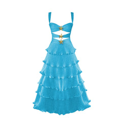 Ocean Jewel Tiered Cutout Swimsuit
