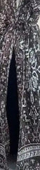 Tribal Print Long Pleated Kimono