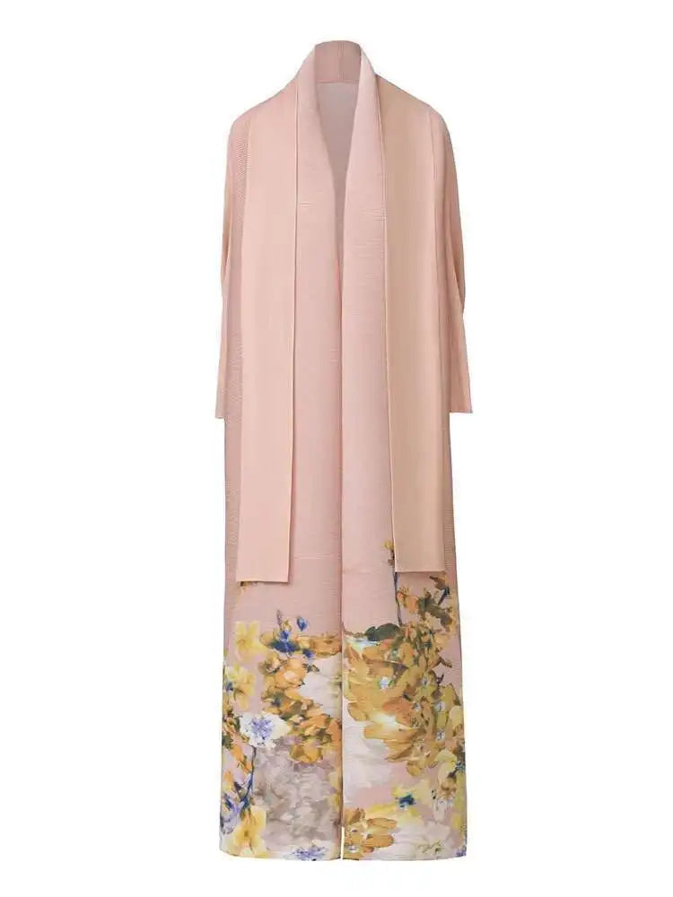 Blush Long Kimono-Style Dress