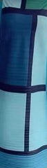 Retro Colorblock Pleated A-Line Midi Dress