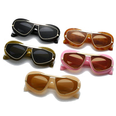 Unique Sculptural Frame Sunglasses