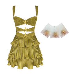 Ocean Jewel Tiered Cutout Swimsuit