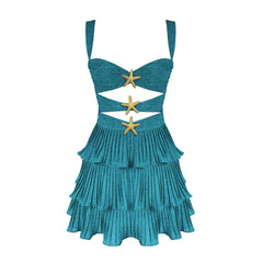 Ocean Jewel Tiered Cutout Swimsuit