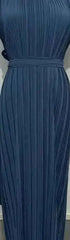 Elegant Ivory Pleated Maxi Dress