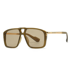 Shauna Retro Double Bridge Pilot Sunglasses