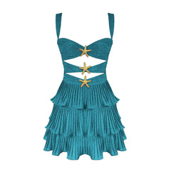 Ocean Jewel Tiered Cutout Swimsuit