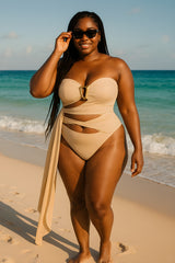 Asymmetrical Cutout One-Shoulder Swimsuit